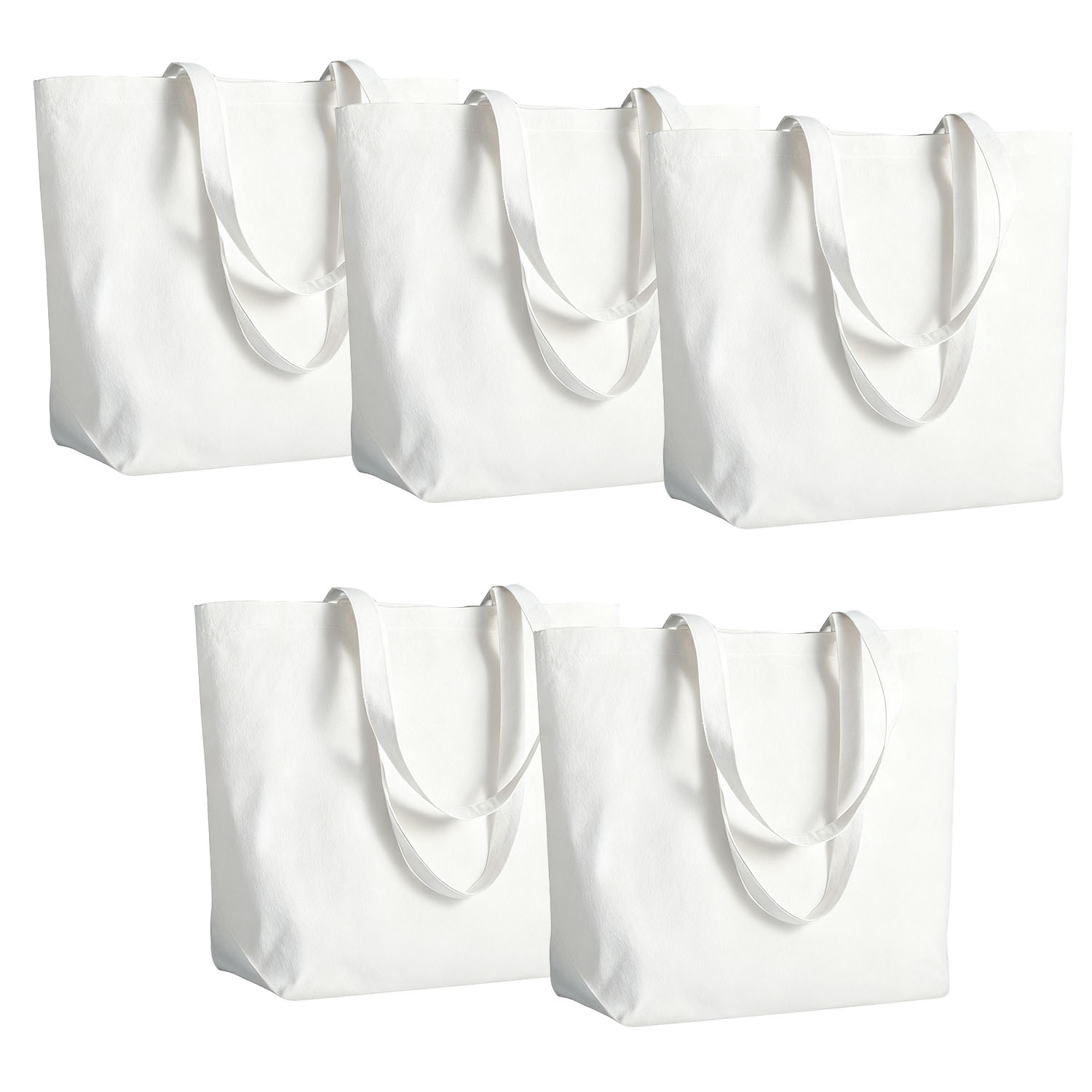 5 قطع من حقائب اليد القماشية ذ - مراجعة Tote Bag Sublimation وسعره